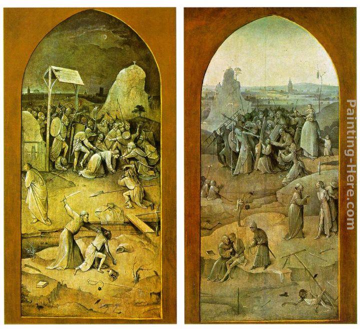 Hieronymus Bosch Temptation of St. Anthony, outer wings of the triptych